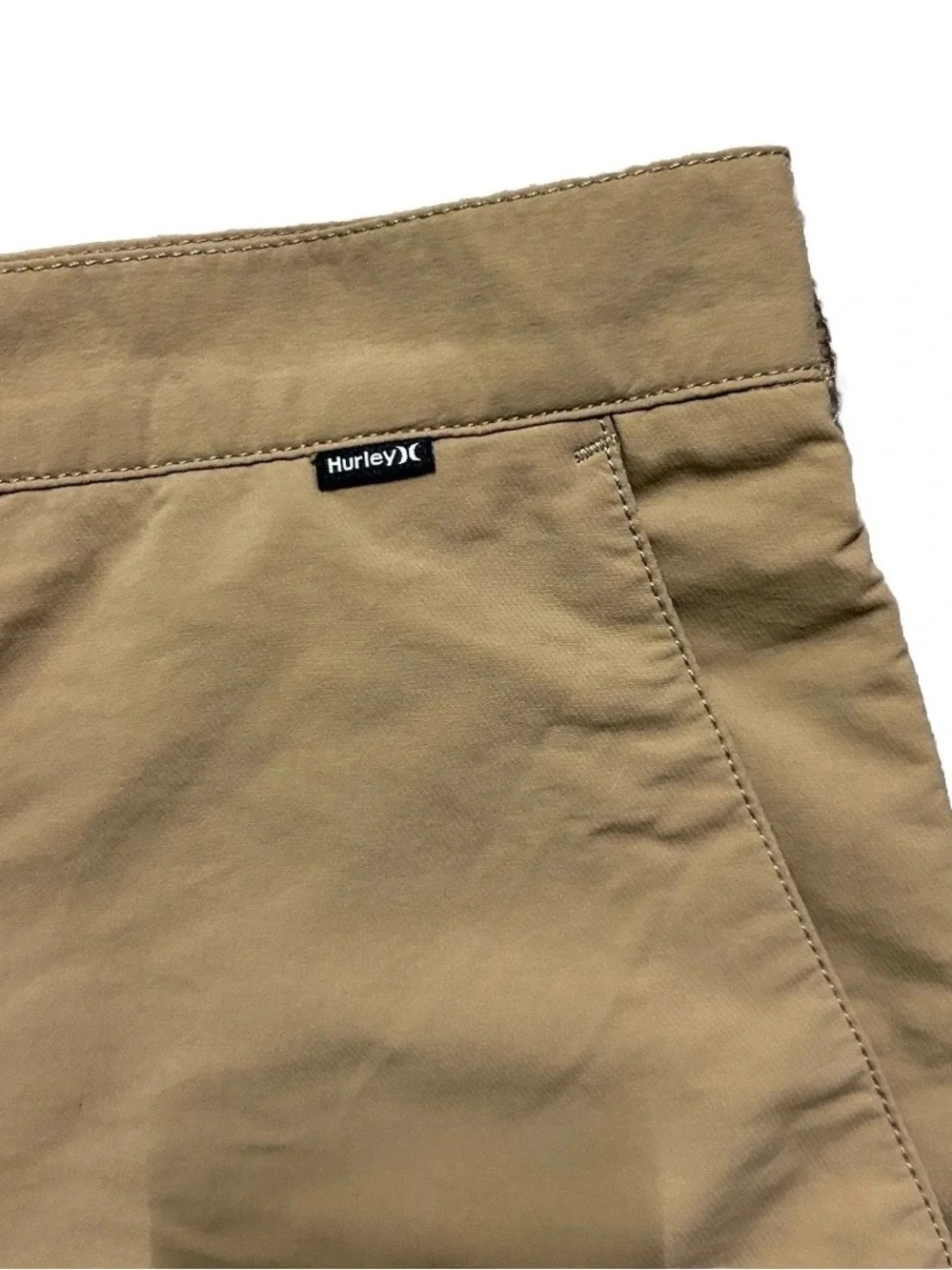 Men’s Hurley Nike Dri-Fit Beige Khaki Shorts Size 38 Summer